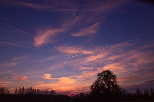 afterglow sky evening sky