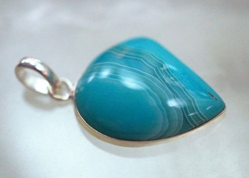 agate pendant sterling silver