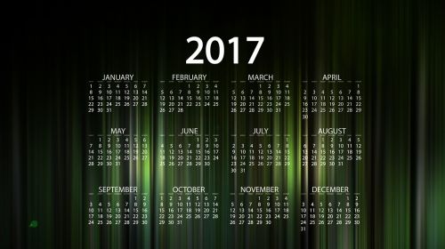 agenda calendar curtain