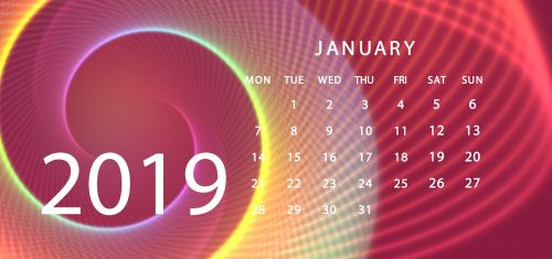 agenda calendar 2019