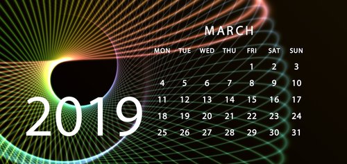 agenda  calendar  2019