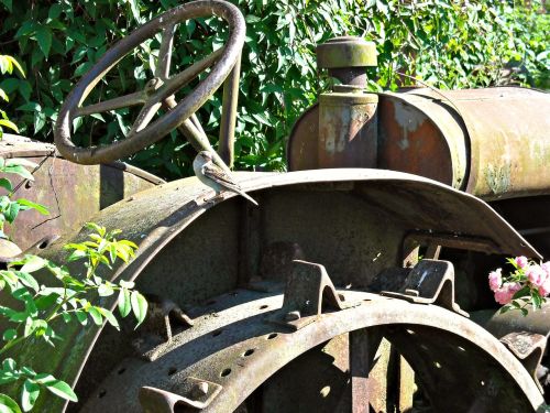 agricultural machinery old rusty