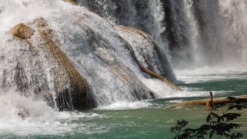 agua azul cascades waterfall