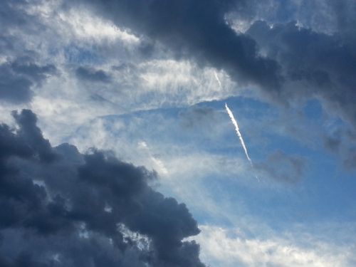 air cloudy sky