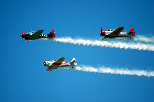 air show aircraft stunt planes