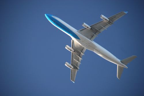 aircraft sky blue