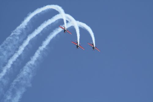 aircraft flugshow formation