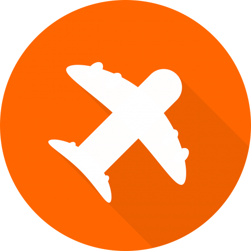 aircraft orange graphic