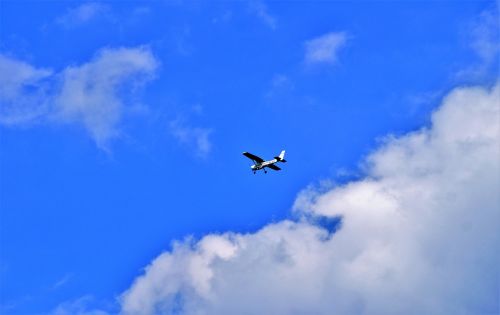 aircraft blue sky summer