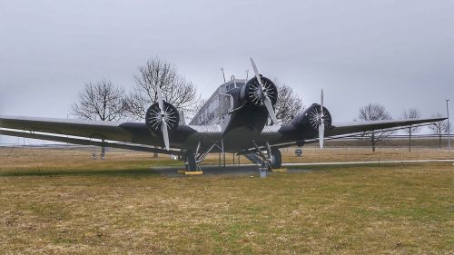 aircraft grass sky