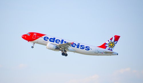 aircraft  jet  edelweiss