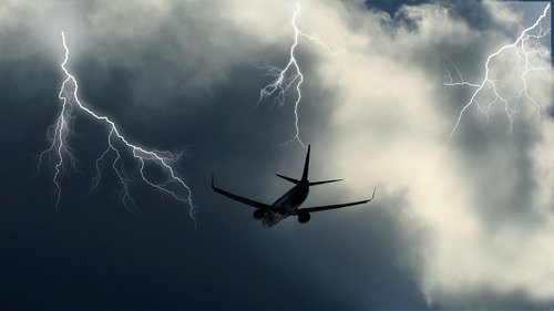 aircraft  clouds  sky