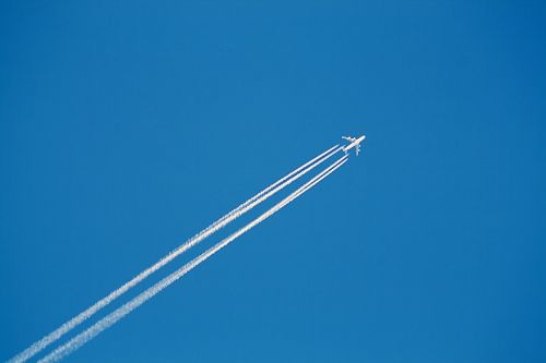 aircraft sky blue