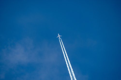 aircraft  clouds  sky