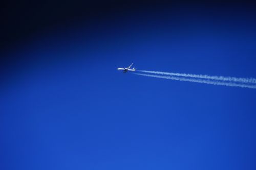 aircraft sky contrail