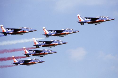 aircraft jets formation
