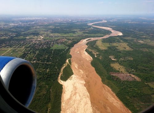 aircraft river sand