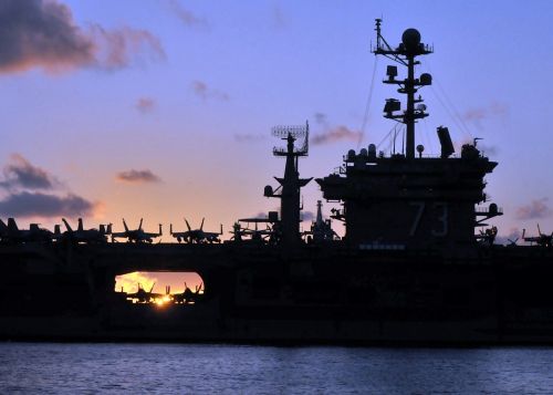 aircraft carrier military silhouette