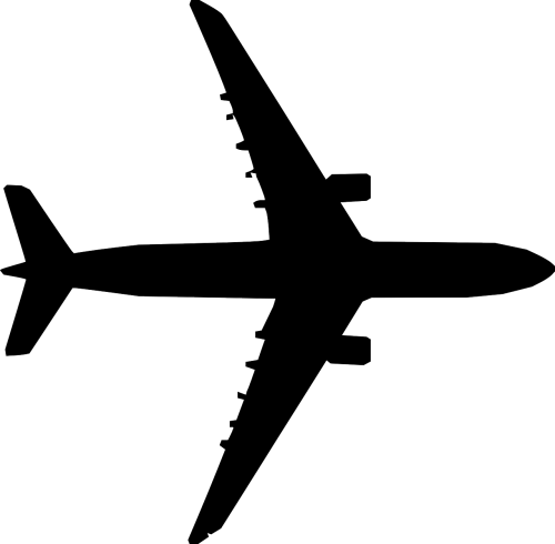airplane airliner silhouette