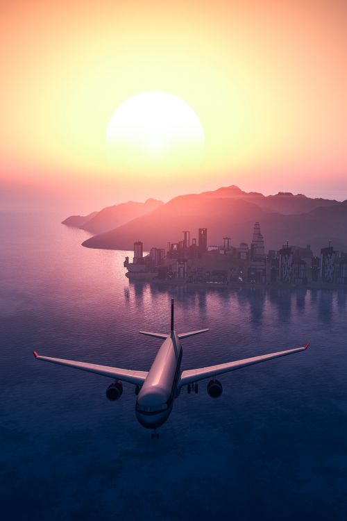 airplane travel adventure