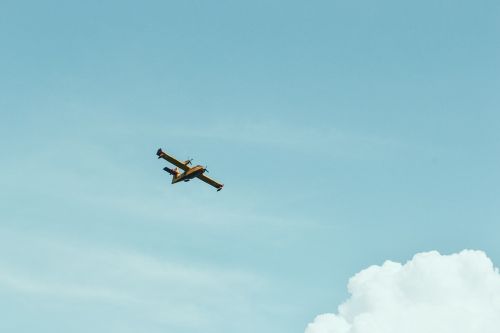 airplane flying sky