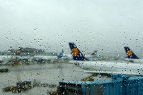 airport rain farewell