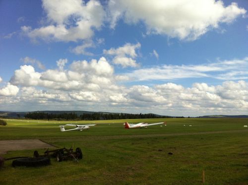 airport landscape sky