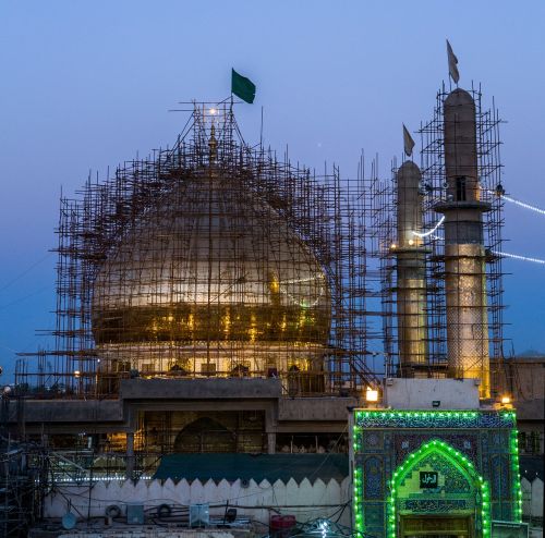 al-askari mosque repairs minarets