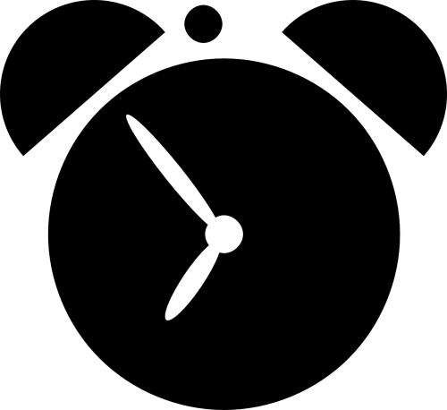 alarm clock silhouette