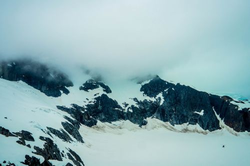 alaska mendenhall glacier snow