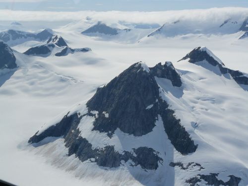 alaska glacier snow