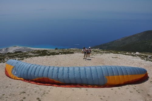 albania mountains paragliding