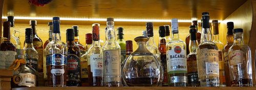 alcohol drinks selection