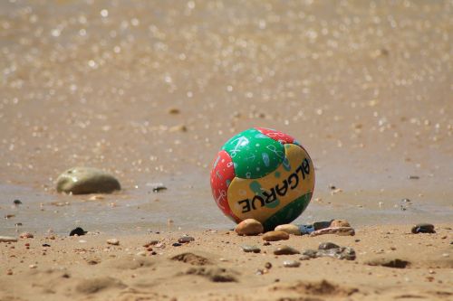algarve colored ball beach football