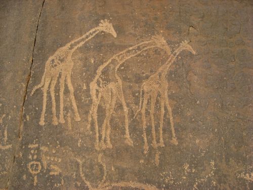 algeria cave paintings ancient writing