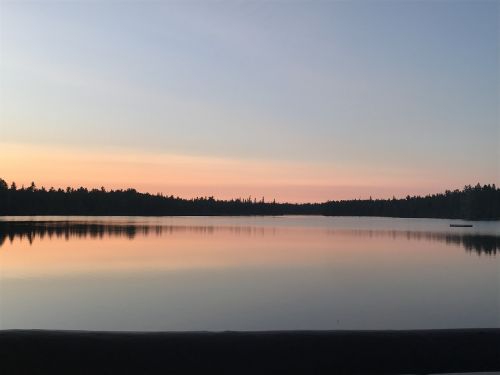 algonquin park sunset lake