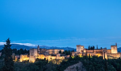 alhambra  granada  spain