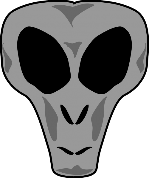 alien monster skull