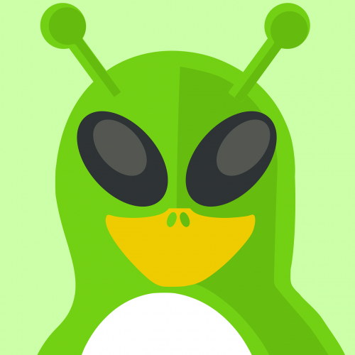 alien penguin inkscape