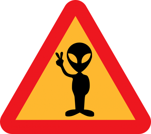 aliens warning road