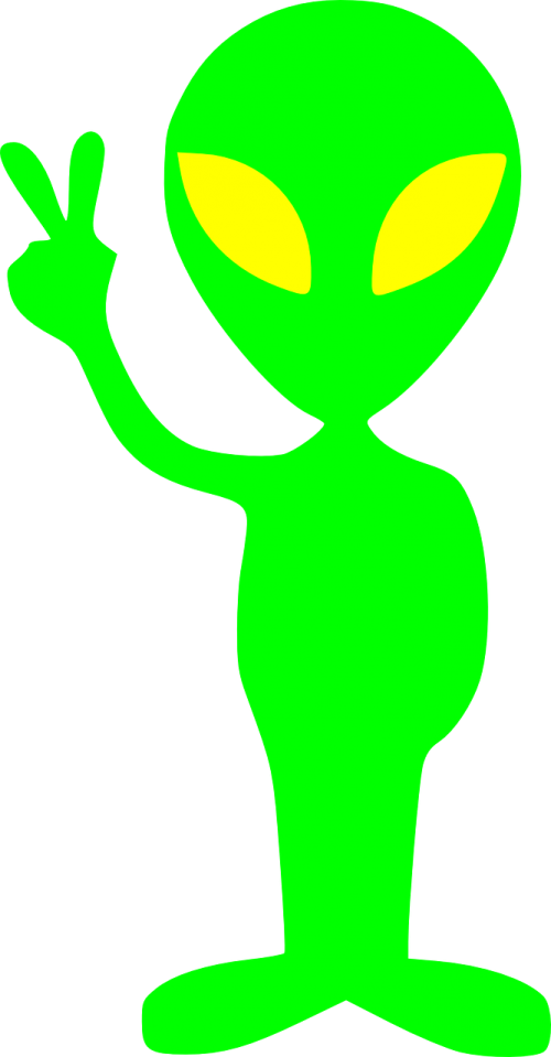 aliens green funny