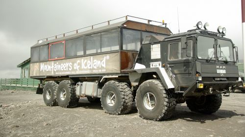 all-terrain vehicle iceland truck