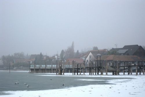 allensbach frozen lake constance