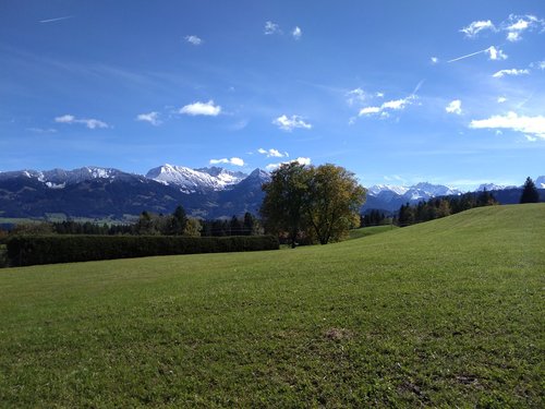 allgäu  landscape  sky