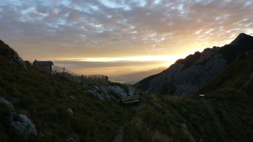 allgäu sunrise mountains