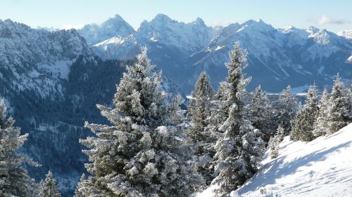 allgäu winter mountains