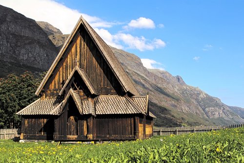 alm  church  stave church