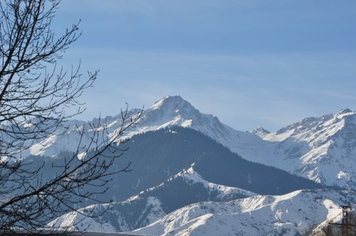 alma-ata mountains winter