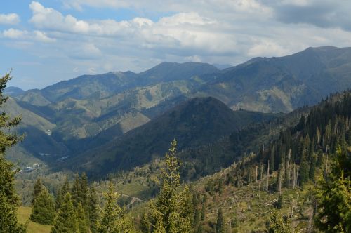 almaty nature mountain