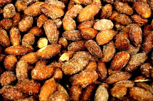 almonds mix fruit beans